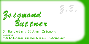 zsigmond buttner business card